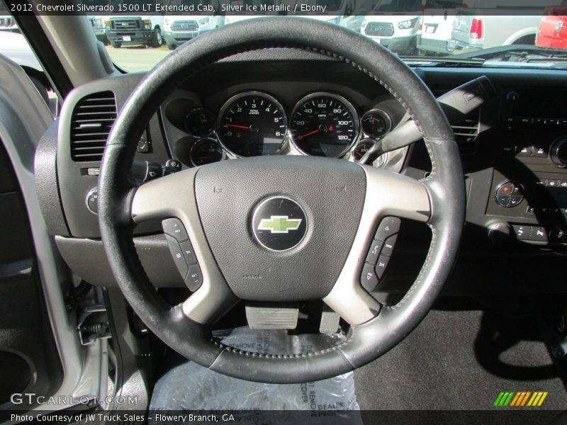 Silver Ice Metallic / Ebony 2012 Chevrolet Silverado 1500 LT Extended Cab