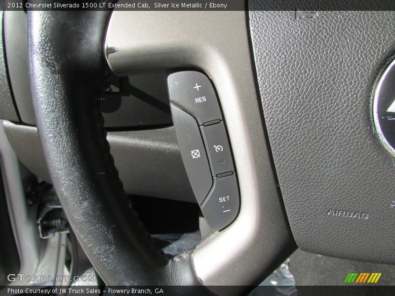 Silver Ice Metallic / Ebony 2012 Chevrolet Silverado 1500 LT Extended Cab