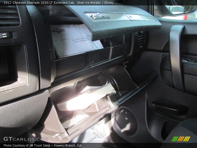 Silver Ice Metallic / Ebony 2012 Chevrolet Silverado 1500 LT Extended Cab