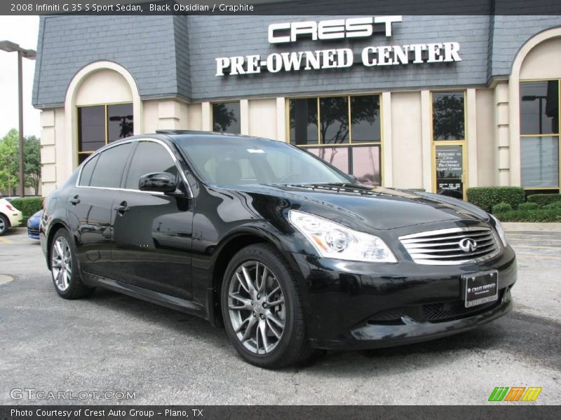 Black Obsidian / Graphite 2008 Infiniti G 35 S Sport Sedan