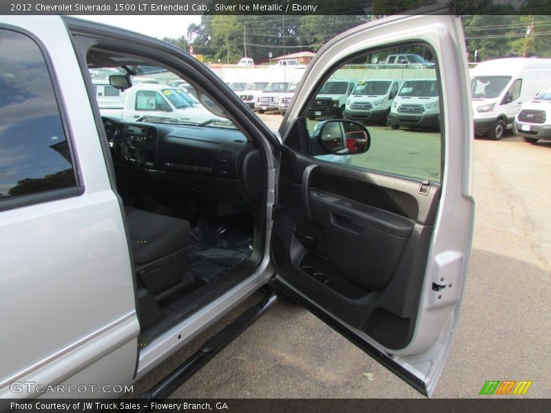Silver Ice Metallic / Ebony 2012 Chevrolet Silverado 1500 LT Extended Cab