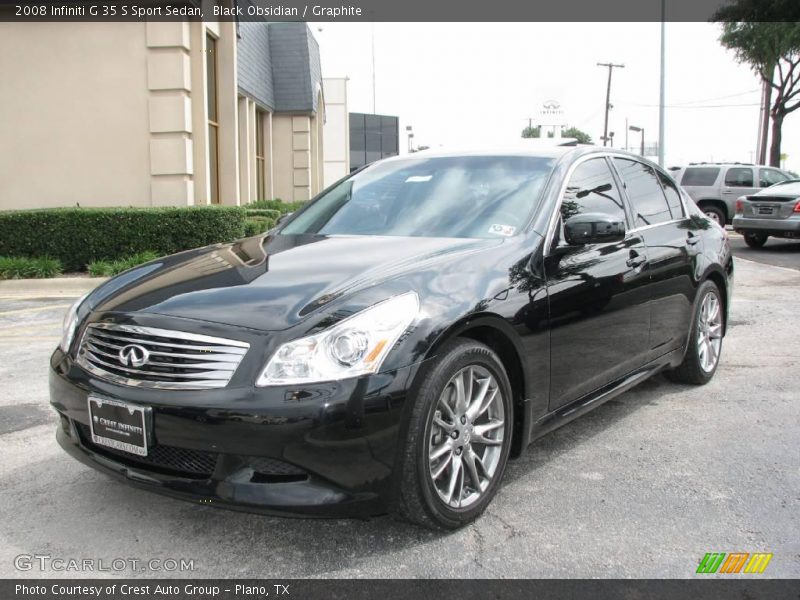 Black Obsidian / Graphite 2008 Infiniti G 35 S Sport Sedan