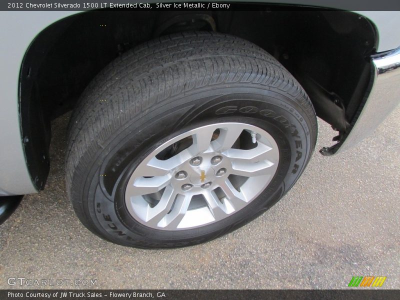 Silver Ice Metallic / Ebony 2012 Chevrolet Silverado 1500 LT Extended Cab