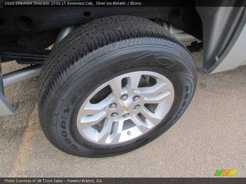 Silver Ice Metallic / Ebony 2012 Chevrolet Silverado 1500 LT Extended Cab