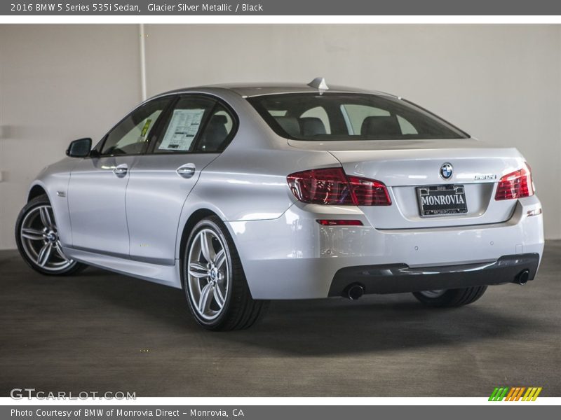 Glacier Silver Metallic / Black 2016 BMW 5 Series 535i Sedan