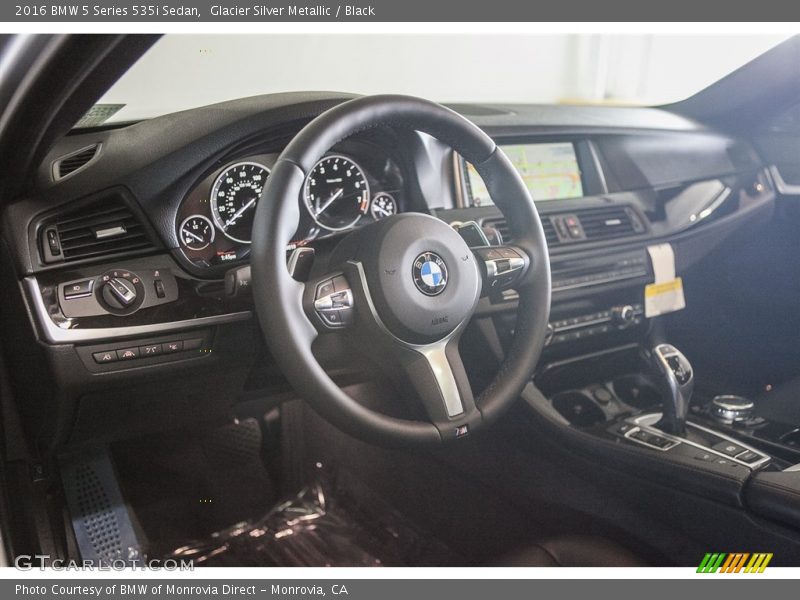 Glacier Silver Metallic / Black 2016 BMW 5 Series 535i Sedan