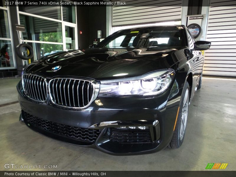 Black Sapphire Metallic / Black 2017 BMW 7 Series 740i xDrive Sedan