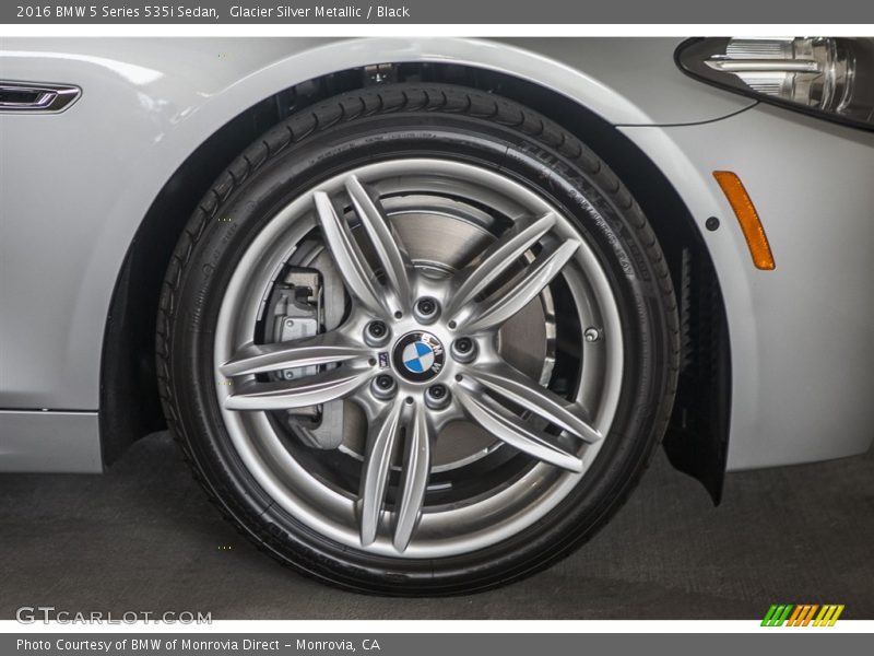 Glacier Silver Metallic / Black 2016 BMW 5 Series 535i Sedan