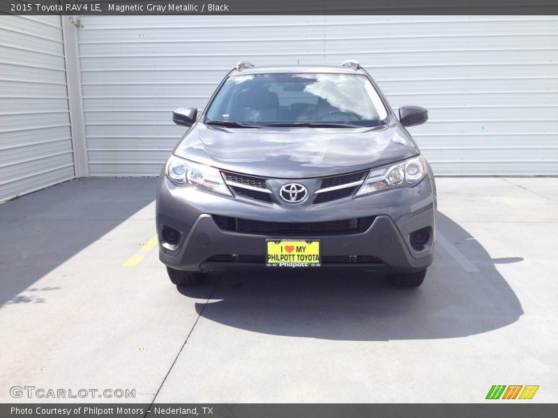 Magnetic Gray Metallic / Black 2015 Toyota RAV4 LE