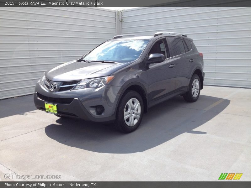 Magnetic Gray Metallic / Black 2015 Toyota RAV4 LE