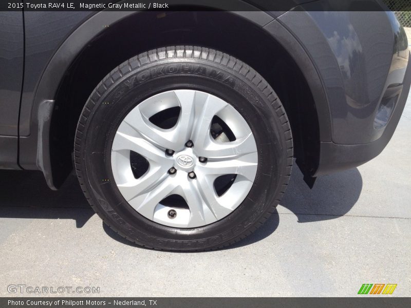Magnetic Gray Metallic / Black 2015 Toyota RAV4 LE