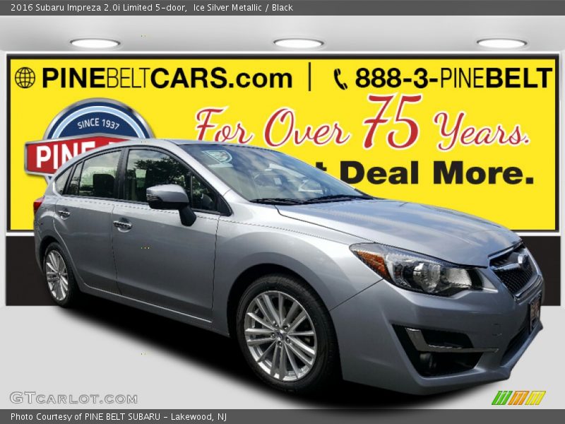 Ice Silver Metallic / Black 2016 Subaru Impreza 2.0i Limited 5-door