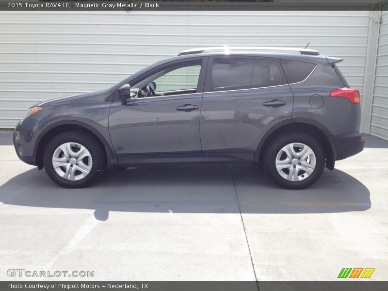 Magnetic Gray Metallic / Black 2015 Toyota RAV4 LE