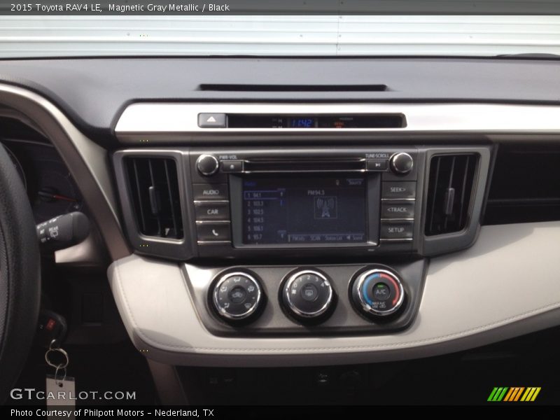 Magnetic Gray Metallic / Black 2015 Toyota RAV4 LE
