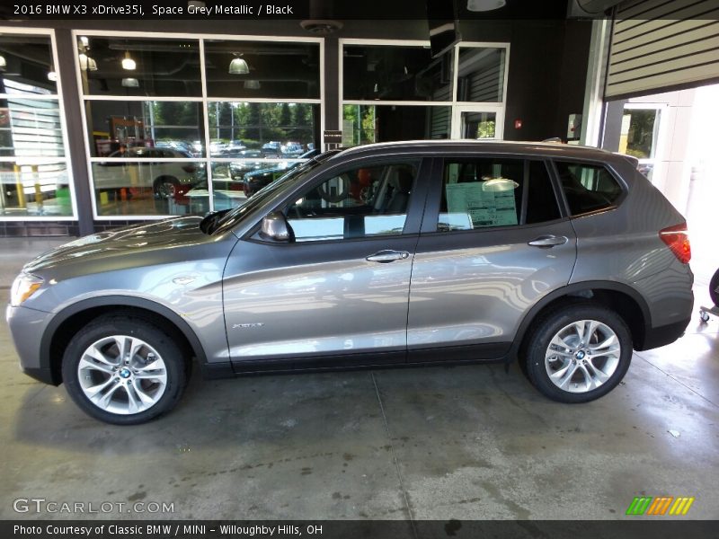 Space Grey Metallic / Black 2016 BMW X3 xDrive35i
