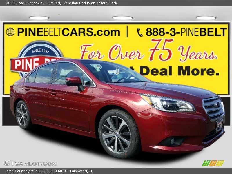 Venetian Red Pearl / Slate Black 2017 Subaru Legacy 2.5i Limited