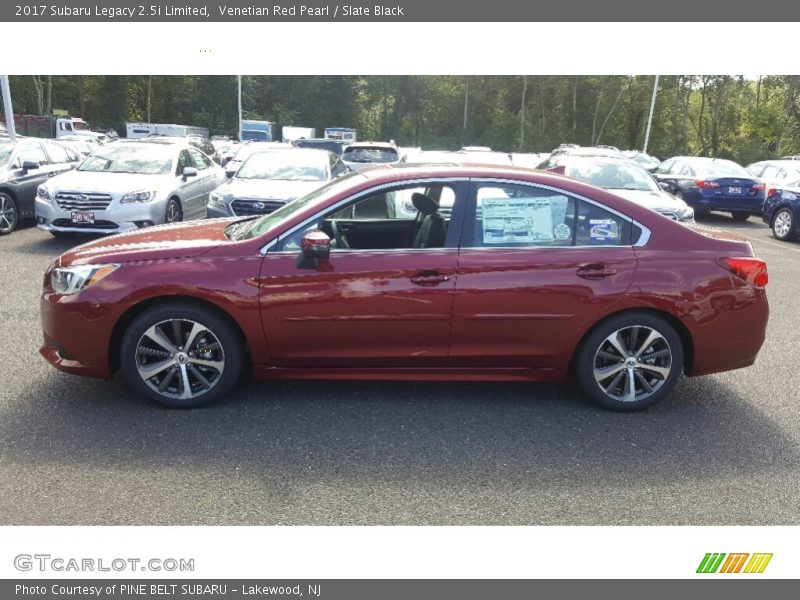 Venetian Red Pearl / Slate Black 2017 Subaru Legacy 2.5i Limited