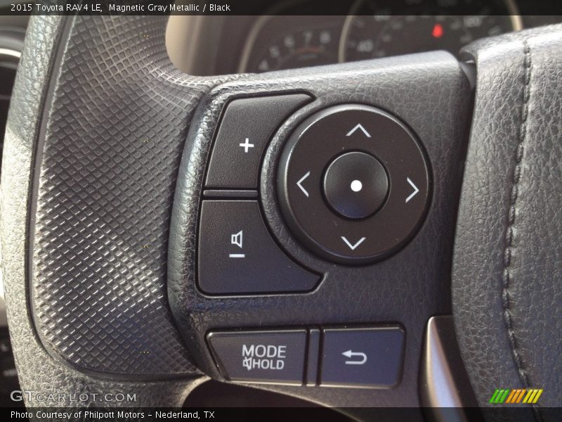 Magnetic Gray Metallic / Black 2015 Toyota RAV4 LE