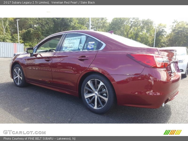 Venetian Red Pearl / Slate Black 2017 Subaru Legacy 2.5i Limited