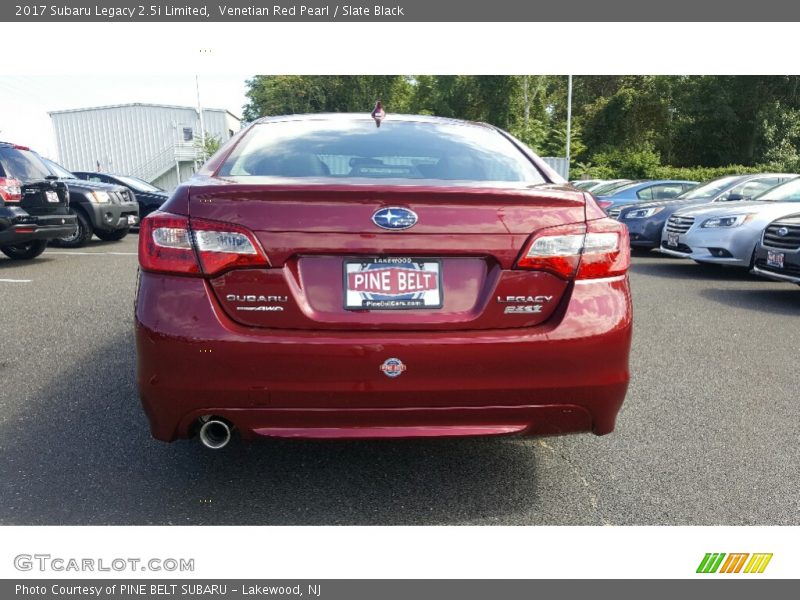 Venetian Red Pearl / Slate Black 2017 Subaru Legacy 2.5i Limited