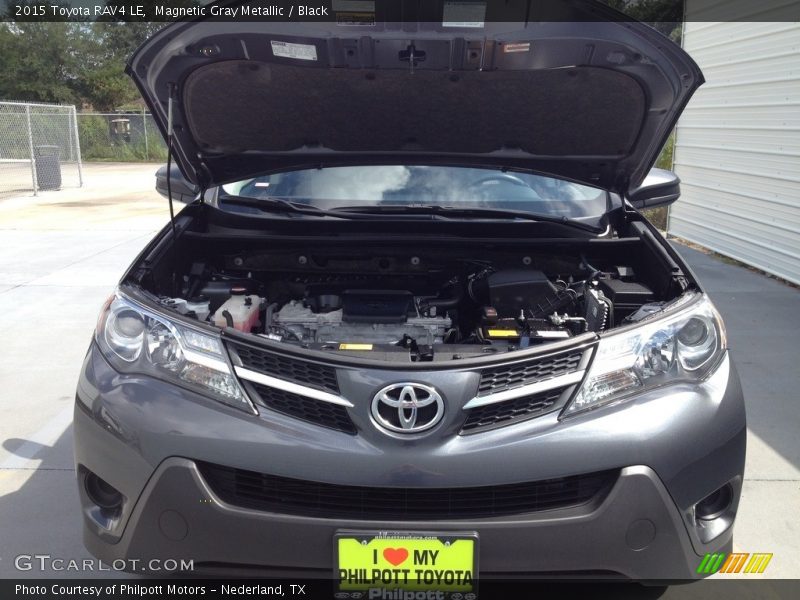 Magnetic Gray Metallic / Black 2015 Toyota RAV4 LE