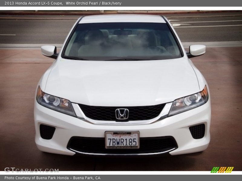 White Orchid Pearl / Black/Ivory 2013 Honda Accord LX-S Coupe