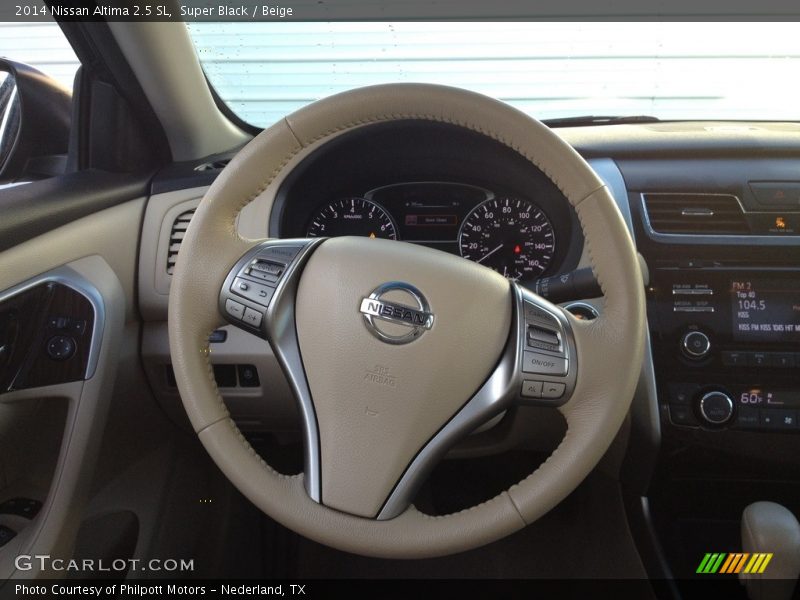 Super Black / Beige 2014 Nissan Altima 2.5 SL