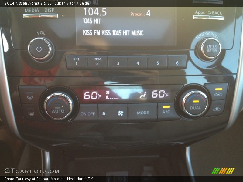 Super Black / Beige 2014 Nissan Altima 2.5 SL