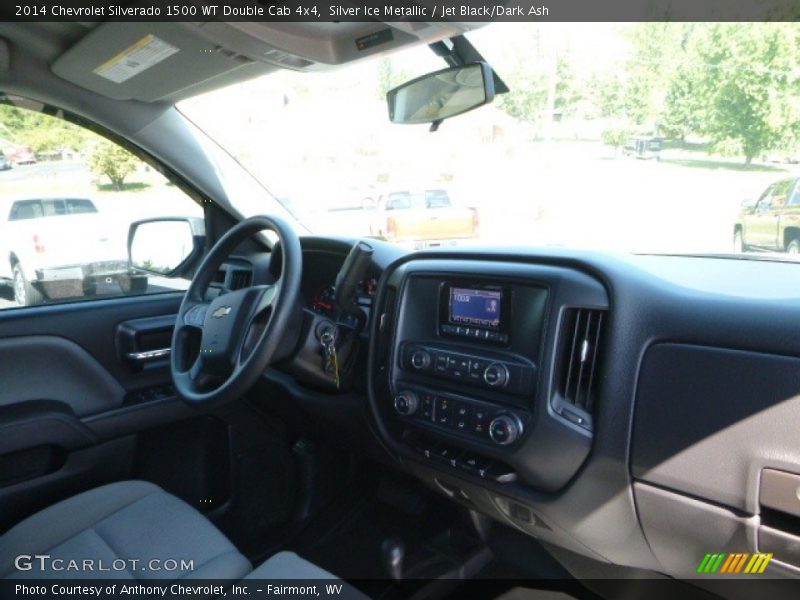 Silver Ice Metallic / Jet Black/Dark Ash 2014 Chevrolet Silverado 1500 WT Double Cab 4x4