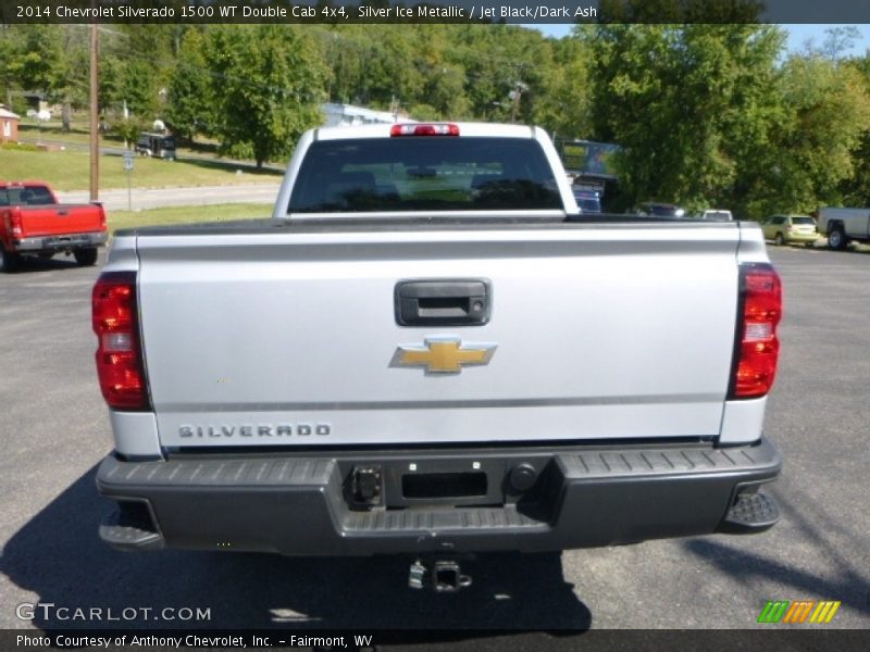 Silver Ice Metallic / Jet Black/Dark Ash 2014 Chevrolet Silverado 1500 WT Double Cab 4x4