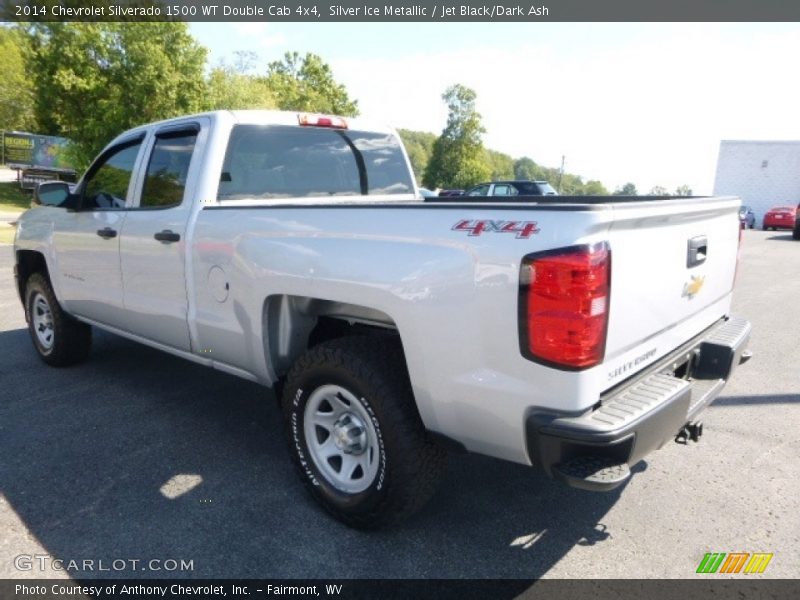 Silver Ice Metallic / Jet Black/Dark Ash 2014 Chevrolet Silverado 1500 WT Double Cab 4x4