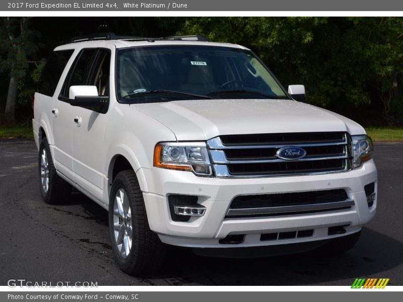 White Platinum / Dune 2017 Ford Expedition EL Limited 4x4