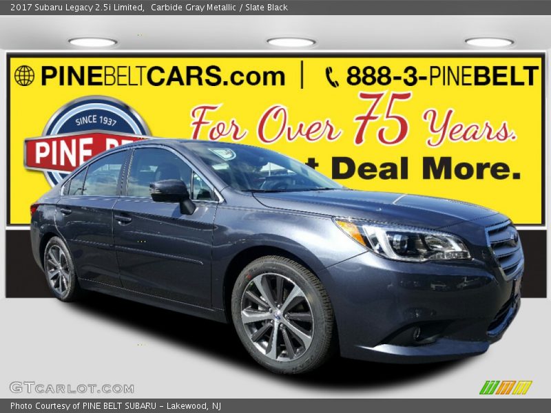 Carbide Gray Metallic / Slate Black 2017 Subaru Legacy 2.5i Limited