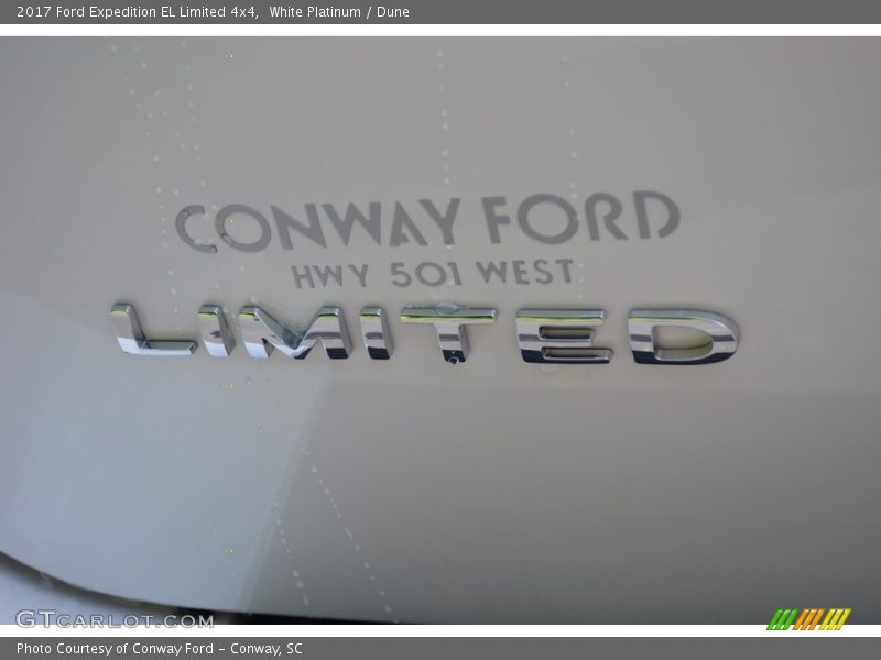 White Platinum / Dune 2017 Ford Expedition EL Limited 4x4