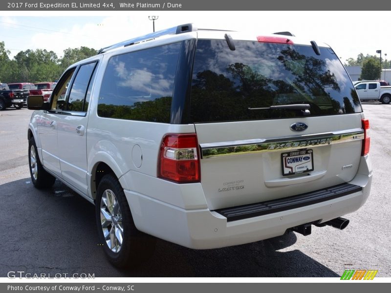 White Platinum / Dune 2017 Ford Expedition EL Limited 4x4