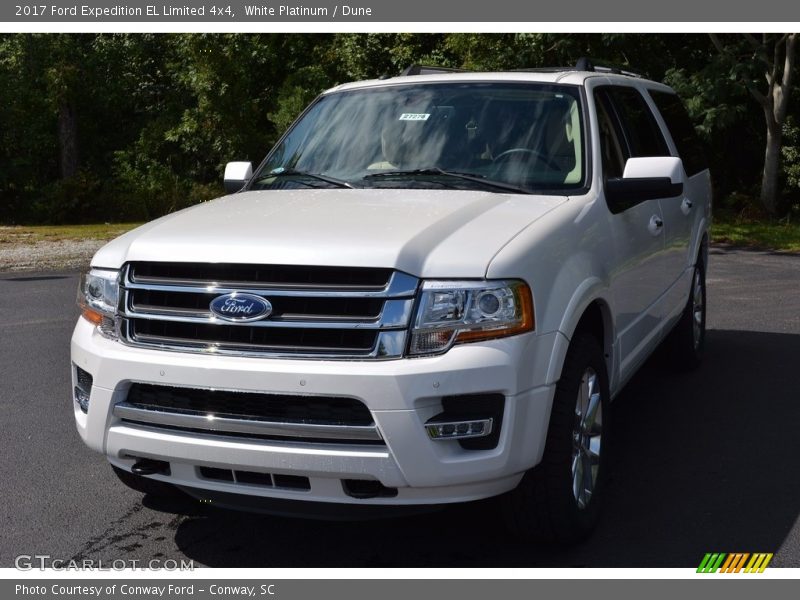 White Platinum / Dune 2017 Ford Expedition EL Limited 4x4