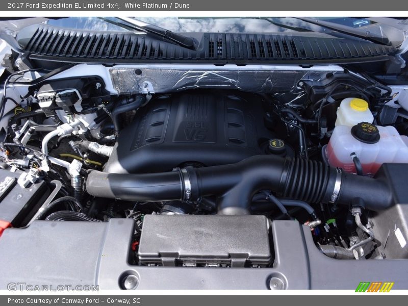 White Platinum / Dune 2017 Ford Expedition EL Limited 4x4