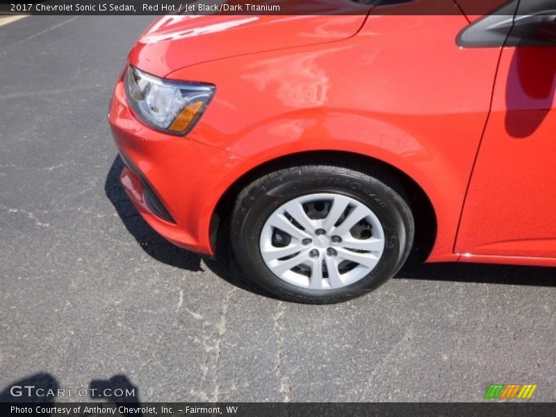Red Hot / Jet Black/Dark Titanium 2017 Chevrolet Sonic LS Sedan