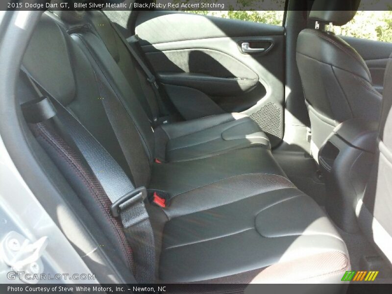Billet Silver Metallic / Black/Ruby Red Accent Stitching 2015 Dodge Dart GT