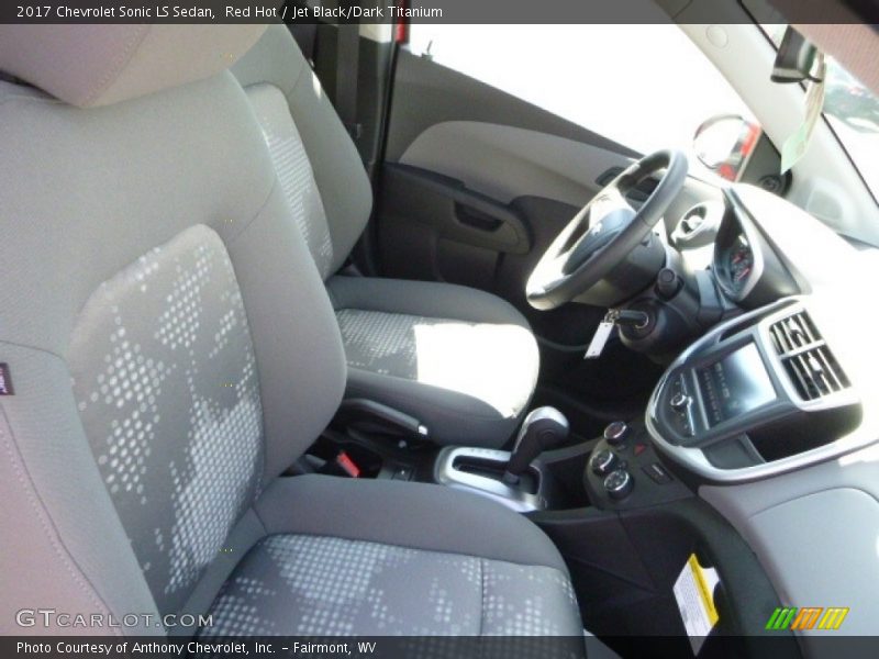 Red Hot / Jet Black/Dark Titanium 2017 Chevrolet Sonic LS Sedan