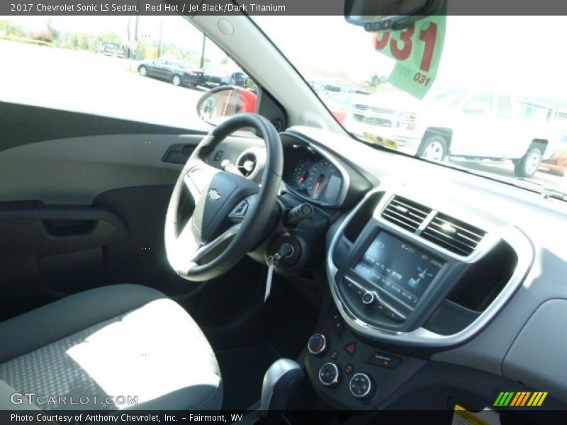 Red Hot / Jet Black/Dark Titanium 2017 Chevrolet Sonic LS Sedan