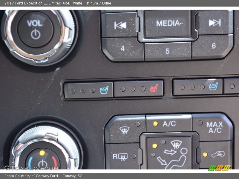White Platinum / Dune 2017 Ford Expedition EL Limited 4x4
