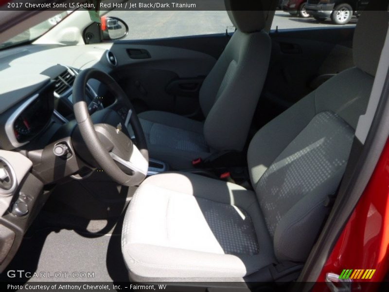 Red Hot / Jet Black/Dark Titanium 2017 Chevrolet Sonic LS Sedan