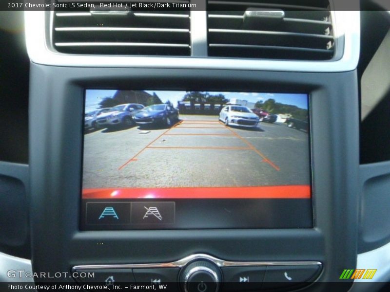 Red Hot / Jet Black/Dark Titanium 2017 Chevrolet Sonic LS Sedan