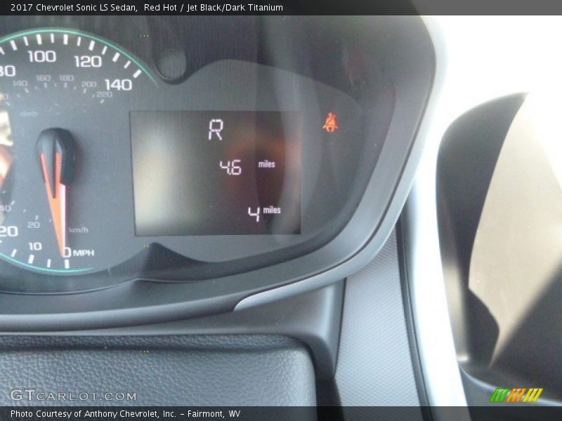 Red Hot / Jet Black/Dark Titanium 2017 Chevrolet Sonic LS Sedan