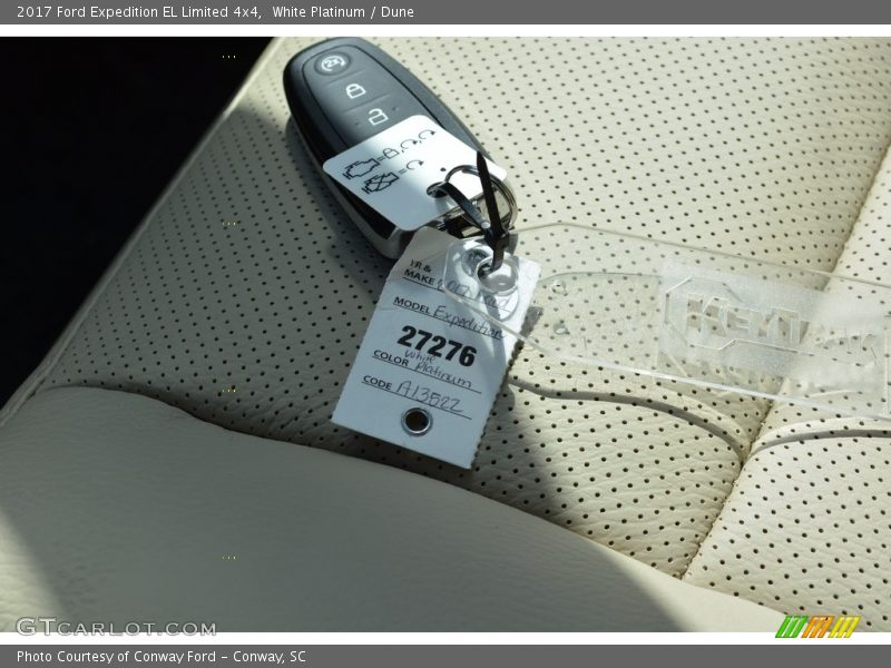 White Platinum / Dune 2017 Ford Expedition EL Limited 4x4