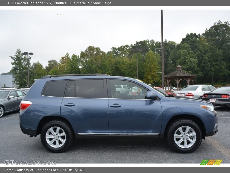 Nautical Blue Metallic / Sand Beige 2013 Toyota Highlander V6