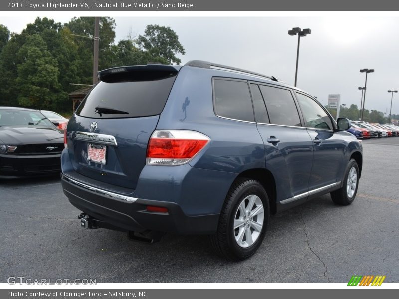 Nautical Blue Metallic / Sand Beige 2013 Toyota Highlander V6