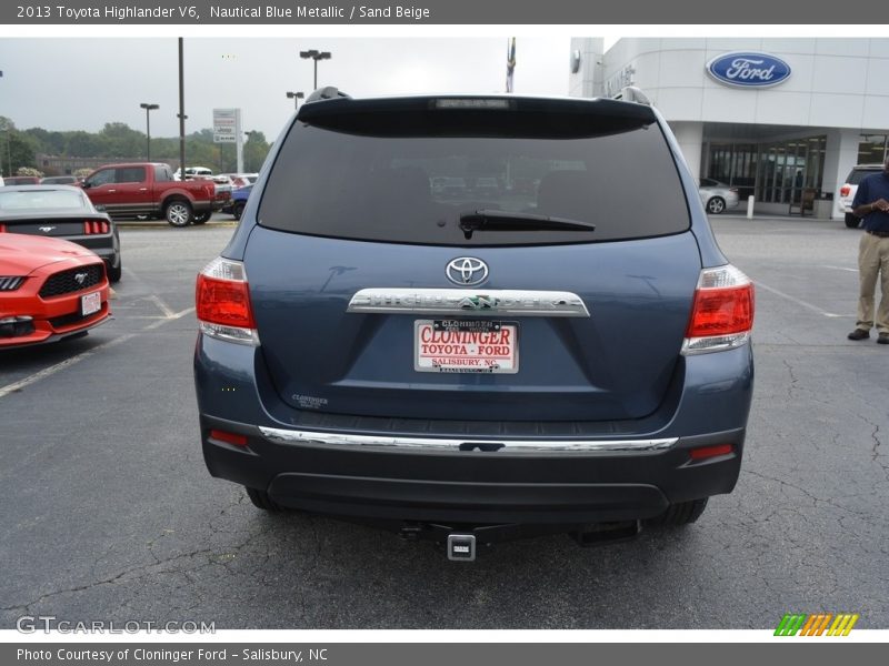 Nautical Blue Metallic / Sand Beige 2013 Toyota Highlander V6