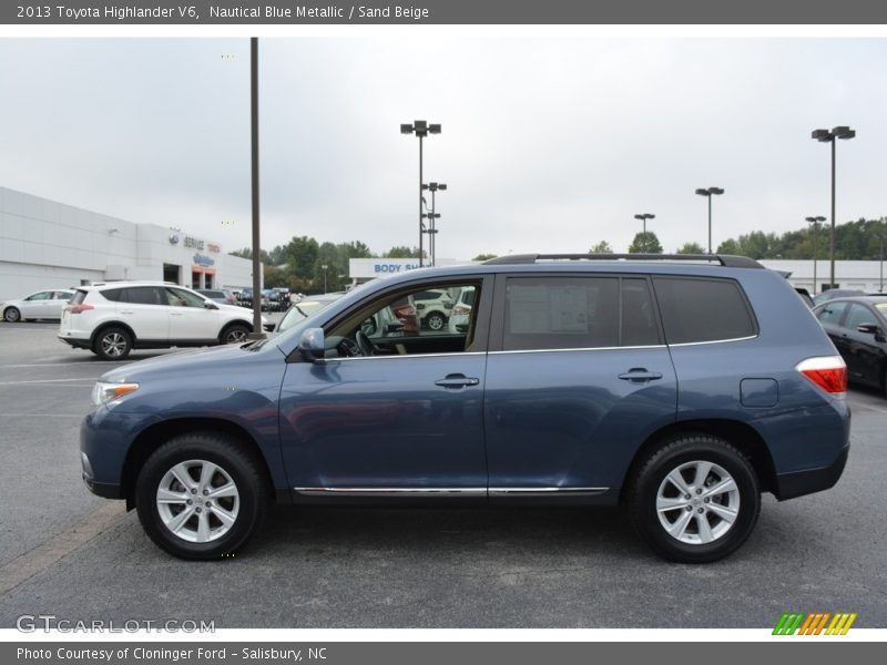 Nautical Blue Metallic / Sand Beige 2013 Toyota Highlander V6